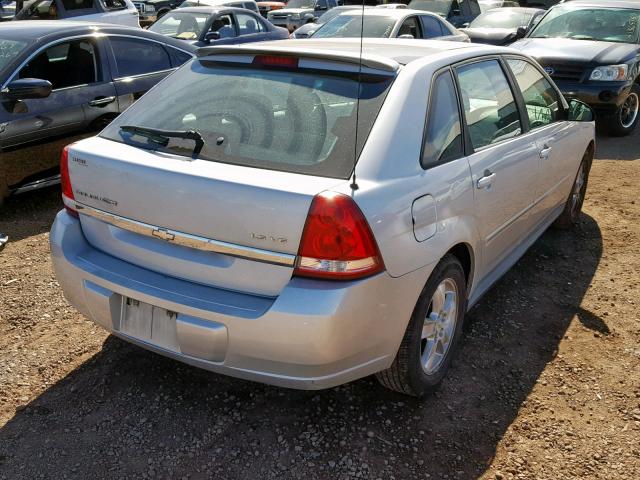 1G1ZT64845F238576 - 2005 CHEVROLET MALIBU MAX 银色 照片 4