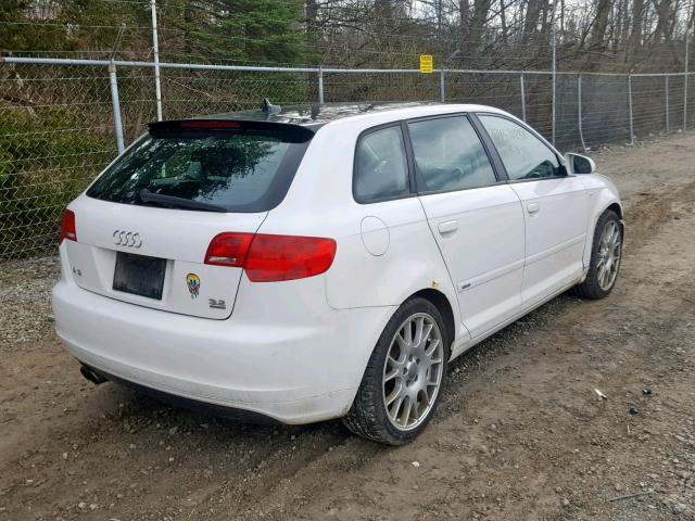 WAUKD78P47A116116 - 2007 AUDI A3 S-LINE WHITE photo 4