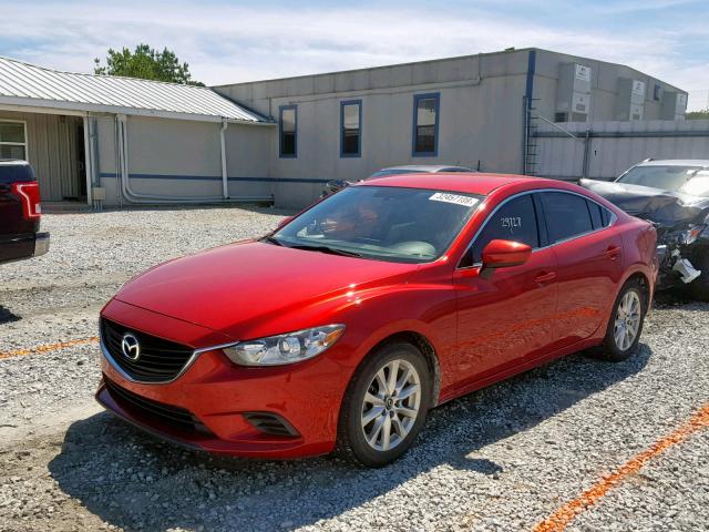 JM1GJ1U52G1411864 - 2016 MAZDA 6 SPORT RED photo 2