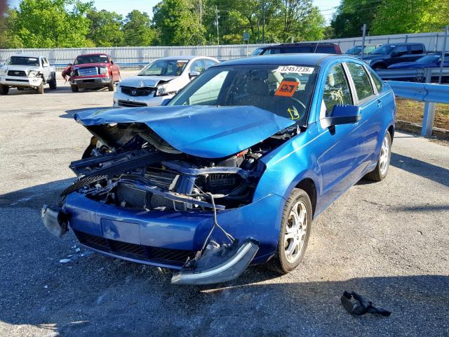 1FAHP36N59W214615 - 2009 FORD FOCUS SES BLUE photo 2