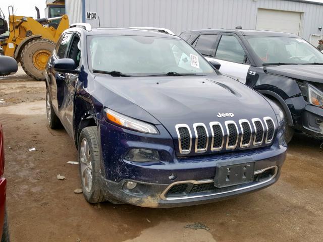 1C4PJLDS2EW160734 - 2014 JEEP CHEROKEE L BLUE photo 1