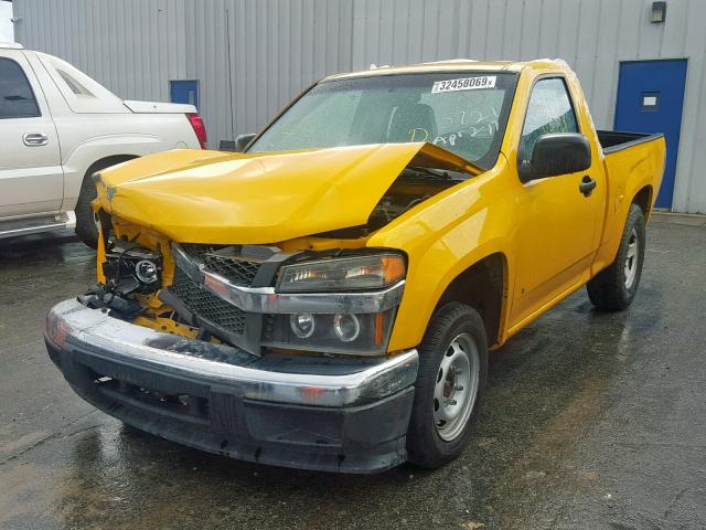 1GCCS149878195721 - 2007 CHEVROLET COLORADO YELLOW photo 2