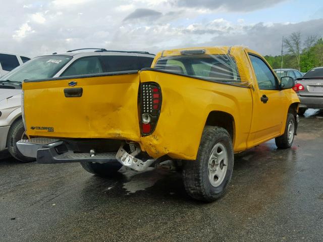 1GCCS149878195721 - 2007 CHEVROLET COLORADO YELLOW photo 4