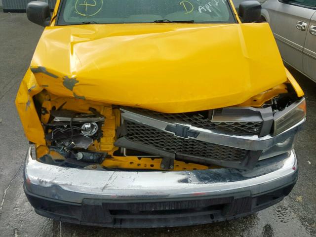 1GCCS149878195721 - 2007 CHEVROLET COLORADO YELLOW photo 7