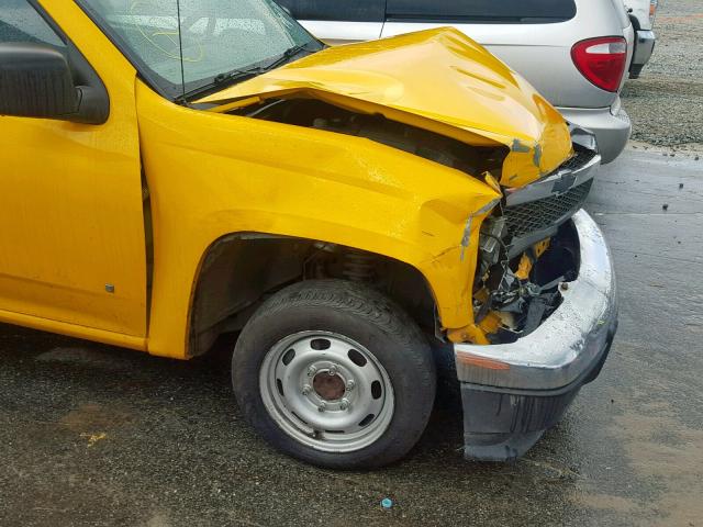 1GCCS149878195721 - 2007 CHEVROLET COLORADO YELLOW photo 9