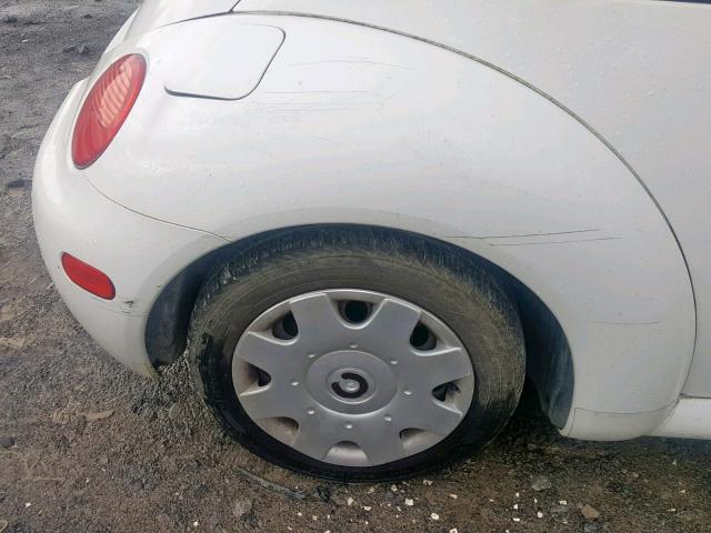 3VWBS21C81M407129 - 2001 VOLKSWAGEN NEW BEETLE თეთრი ფოტო 9