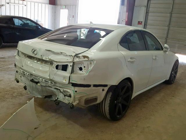 JTHBF5C28C5182425 - 2012 LEXUS IS 250 WHITE photo 4