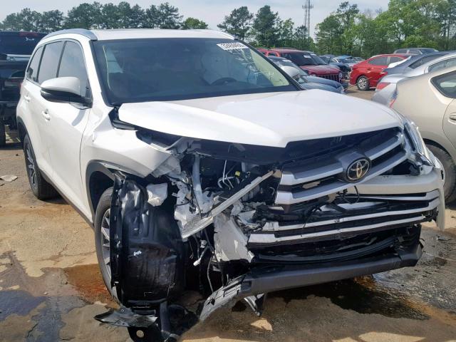 5TDKZRFHXKS302010 - 2019 TOYOTA HIGHLANDER WHITE photo 1