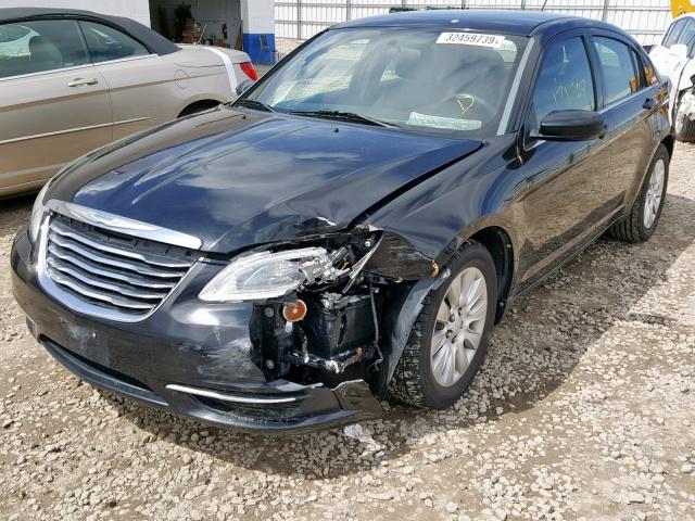 1C3CCBAB8DN734530 - 2013 CHRYSLER 200 LX BLACK photo 2