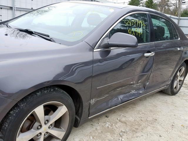 1G1ZC5E0XCF250313 - 2012 CHEVROLET MALIBU 1LT 灰色 照片 9