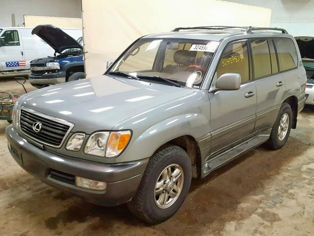 JTJHT00W913508043 - 2001 LEXUS LX 470 GRAY photo 2