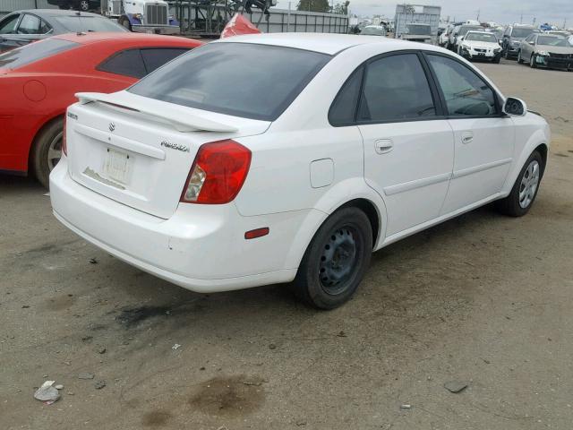 KL5JD52Z24K974287 - 2004 SUZUKI FORENZA S WHITE photo 4