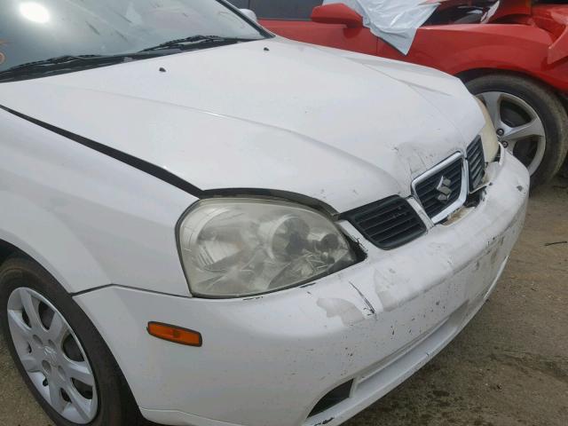 KL5JD52Z24K974287 - 2004 SUZUKI FORENZA S WHITE photo 9