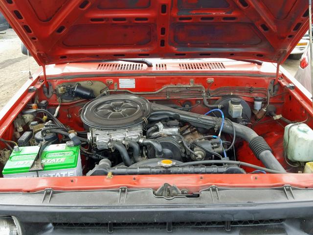 JM2UF1110H0587370 - 1987 MAZDA B2000 RED photo 7