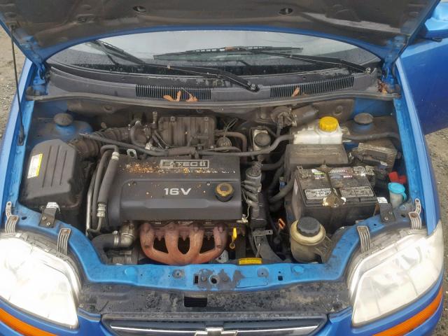 KL1TD66617B741960 - 2007 CHEVROLET AVEO BASE ლურჯი ფოტო 7