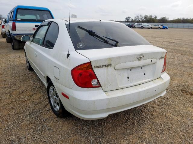 KMHCG35C74U299011 - 2004 HYUNDAI ACCENT GL  photo 3