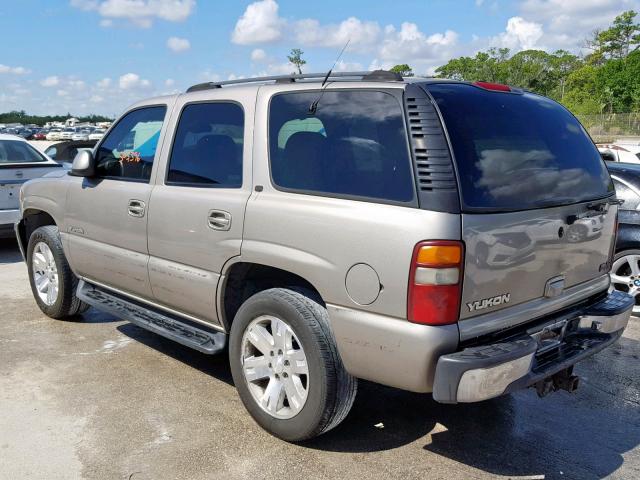 1GKEK13T31J191134 - 2001 GMC YUKON BROWN photo 3