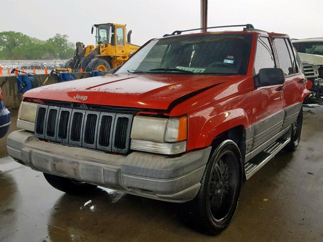 1J4FX58S9VC748030 - 1997 JEEP GRAND CHER RED photo 2