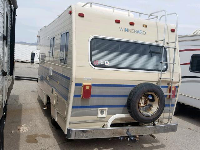 CPL3273303777 - 1977 WINNEBAGO MOTORHOME BEIGE photo 3