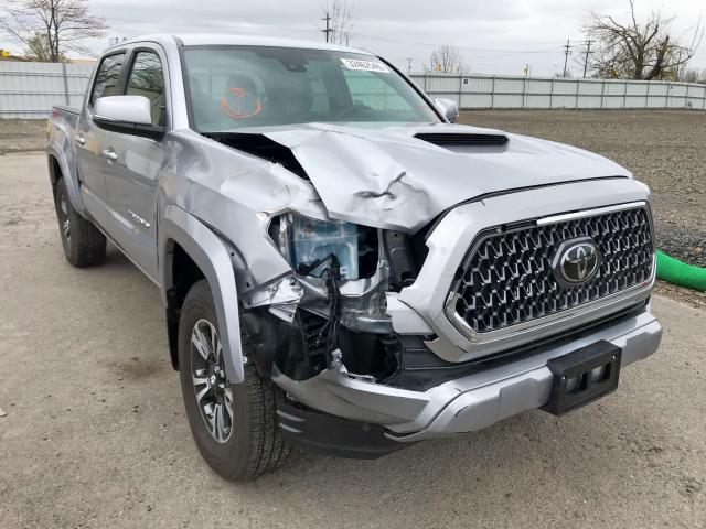 3TMCZ5AN5JM163204 - 2018 TOYOTA TACOMA DOU ვერცხლისფერი ფოტო 1