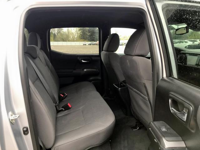 3TMCZ5AN5JM163204 - 2018 TOYOTA TACOMA DOU ვერცხლისფერი ფოტო 6