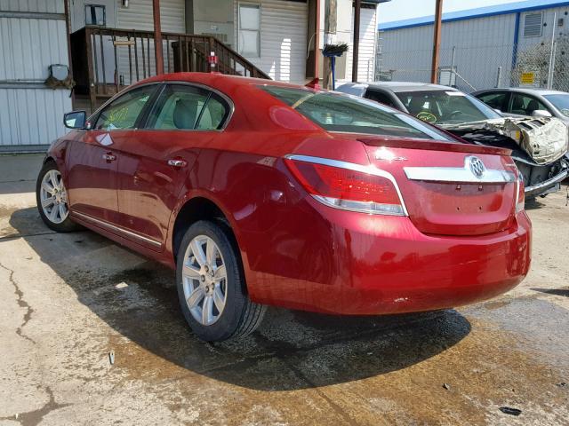 1G4GC5ED2BF183251 - 2011 BUICK LACROSSE C RED photo 3