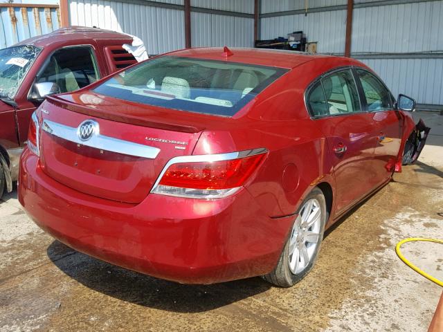 1G4GC5ED2BF183251 - 2011 BUICK LACROSSE C RED photo 4