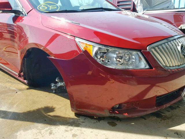 1G4GC5ED2BF183251 - 2011 BUICK LACROSSE C RED photo 9