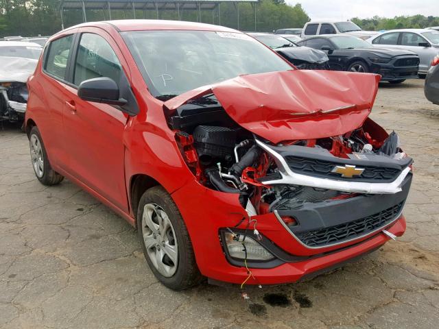 KL8CB6SA1KC718795 - 2019 CHEVROLET SPARK LS RED photo 1