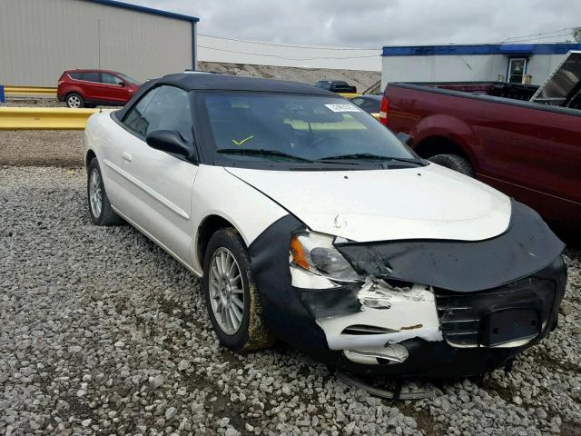 1C3EL45X94N359824 - 2004 CHRYSLER SEBRING LX WHITE photo 1