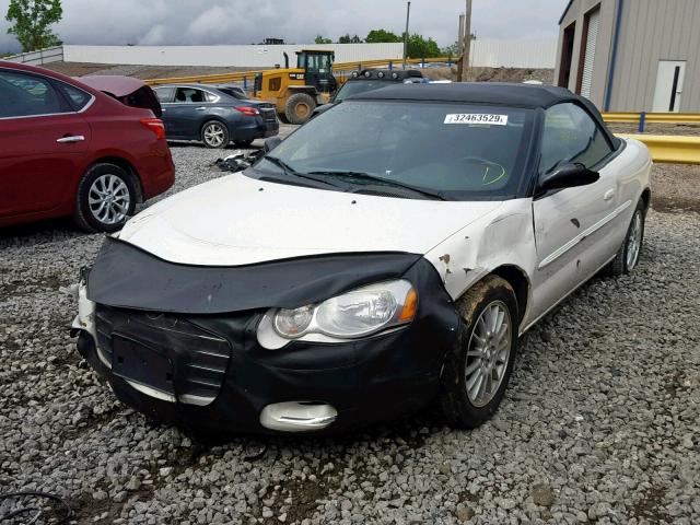 1C3EL45X94N359824 - 2004 CHRYSLER SEBRING LX WHITE photo 2