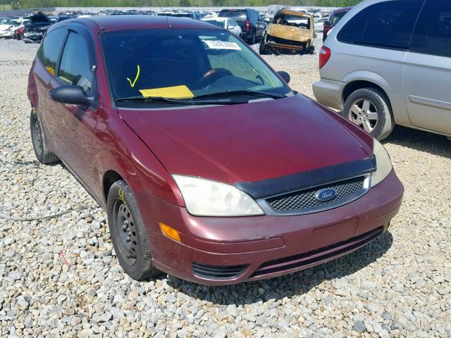 1FAFP31N87W133698 - 2007 FORD FOCUS ZX3 MAROON photo 1