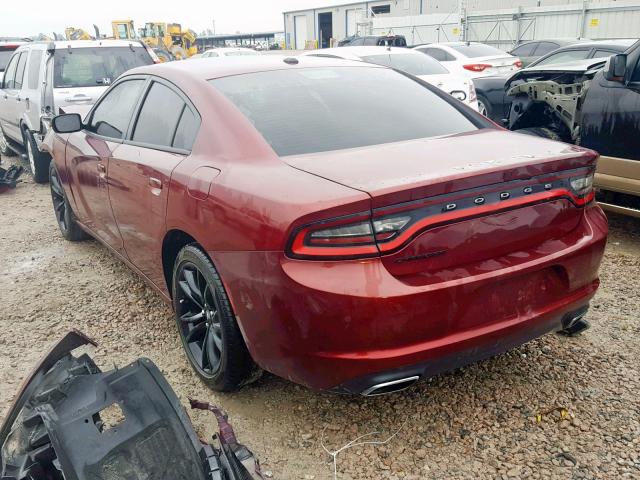 2C3CDXBG8JH134390 - 2018 DODGE CHARGER SX RED photo 3