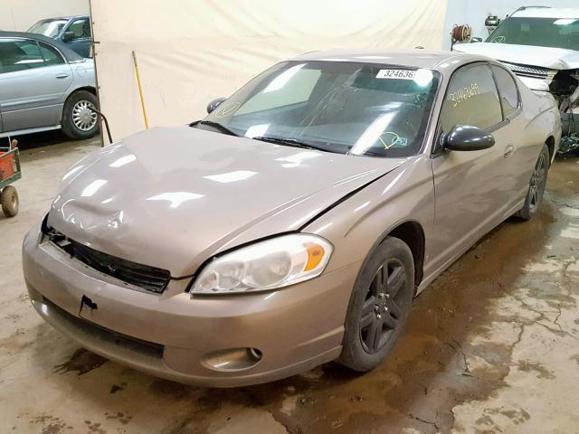 2G1WN151869288862 - 2006 CHEVROLET MONTE CARL BROWN photo 2