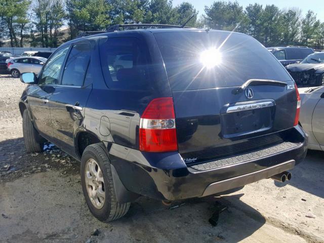 2HNYD18621H508239 - 2001 ACURA MDX TOURIN BLACK photo 3