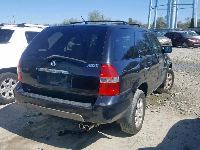 2HNYD18621H508239 - 2001 ACURA MDX TOURIN BLACK photo 4