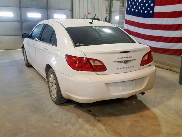 1C3CC4FB5AN100401 - 2010 CHRYSLER SEBRING TO WHITE photo 3