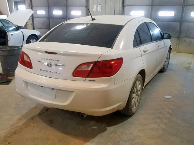 1C3CC4FB5AN100401 - 2010 CHRYSLER SEBRING TO WHITE photo 4