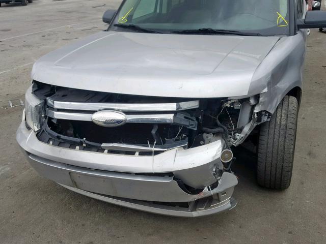 2FMGK5BC1CBD16549 - 2012 FORD FLEX SE SILVER photo 9