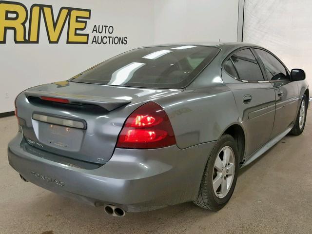 2G2WS522451159989 - 2005 PONTIAC GRAND PRIX GRAY photo 4