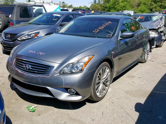 JN1CV6EK9EM112147 - 2014 INFINITI Q60 JOURNE GRAY photo 2