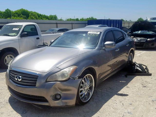 JN1BY1AP5BM321808 - 2011 INFINITI M37 GRAY photo 2