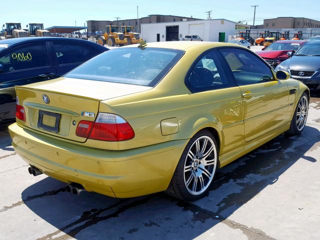 WBSBL93404PN56494 - 2004 BMW M3 YELLOW photo 4