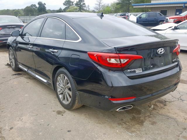 5NPE34AF5FH246223 - 2015 HYUNDAI SONATA SPO BLACK photo 3