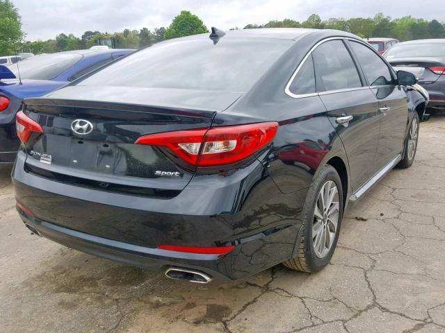 5NPE34AF5FH246223 - 2015 HYUNDAI SONATA SPO BLACK photo 4