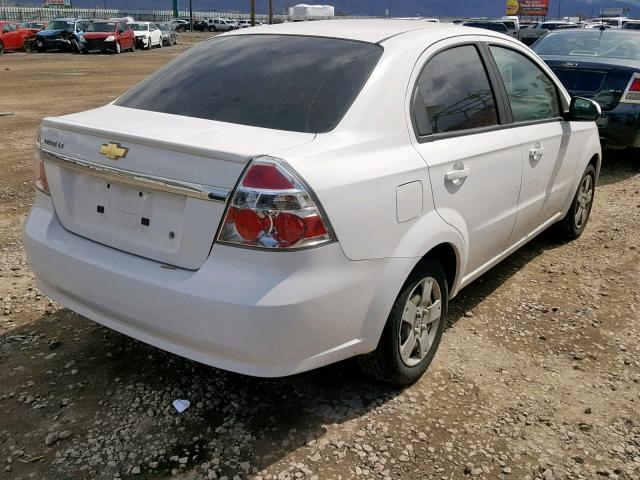 KL1TD5DE0AB089005 - 2010 CHEVROLET AVEO LS WHITE photo 4