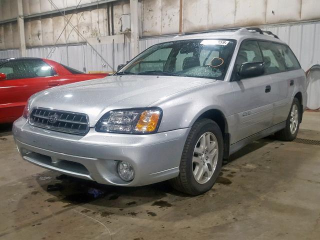 4S3BH675047620706 - 2004 SUBARU LEGACY OUT SILVER photo 2