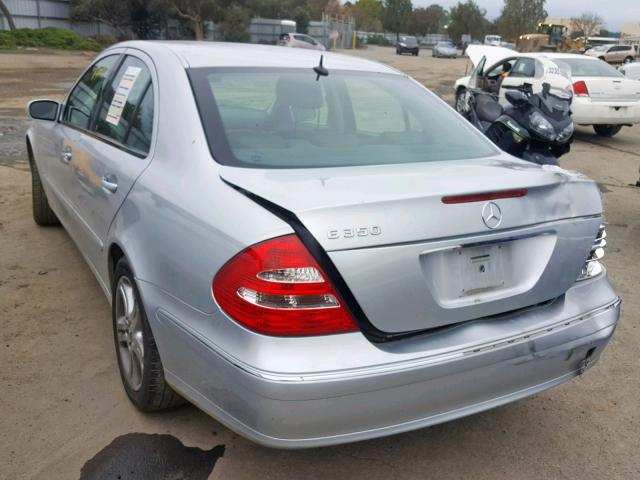 WDBUF56J66A977125 - 2006 MERCEDES-BENZ E 350 SILVER photo 3