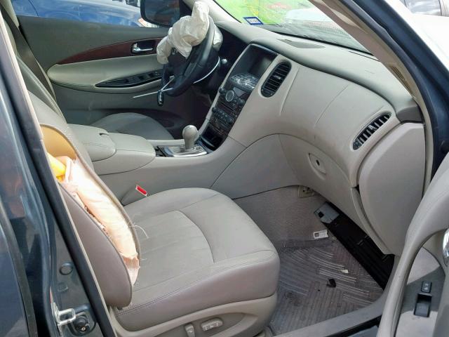 JNKAJ09E58M302886 - 2008 INFINITI EX35 BASE GRAY photo 5