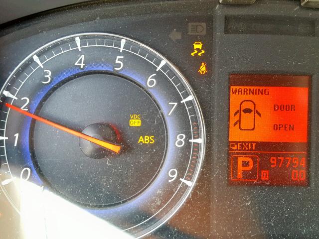 JNKAJ09E58M302886 - 2008 INFINITI EX35 BASE GRAY photo 8